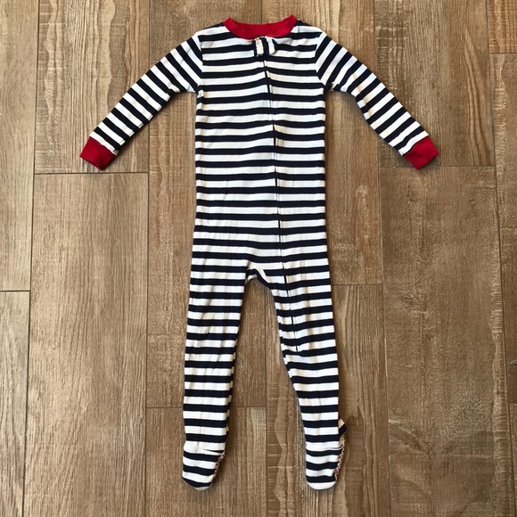 Amazon Essentials Other - Modern Baby Toddler Striped Zip Up Footie Sleeper